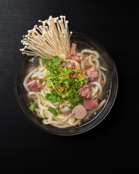 Udon Beef Noodle  ເຂົ້າປຽກຊີ້ນ.