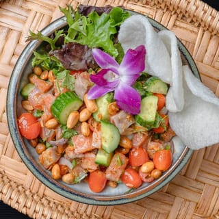 Salmon Larb Salad