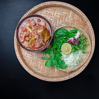 Khao Pun Sin (Lao Bun Bo Hue) Beef